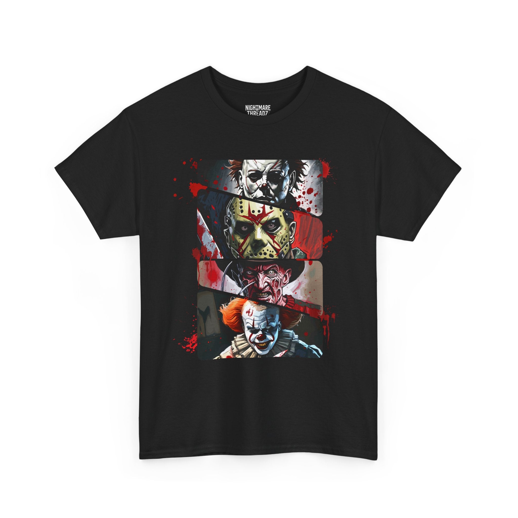 Horror Legends Horror Graphic Tee, Unisex Cotton Shirt, Halloween Costume, Horror Movie Gift, Spooky T-Shirt, Horror Fan Apparel