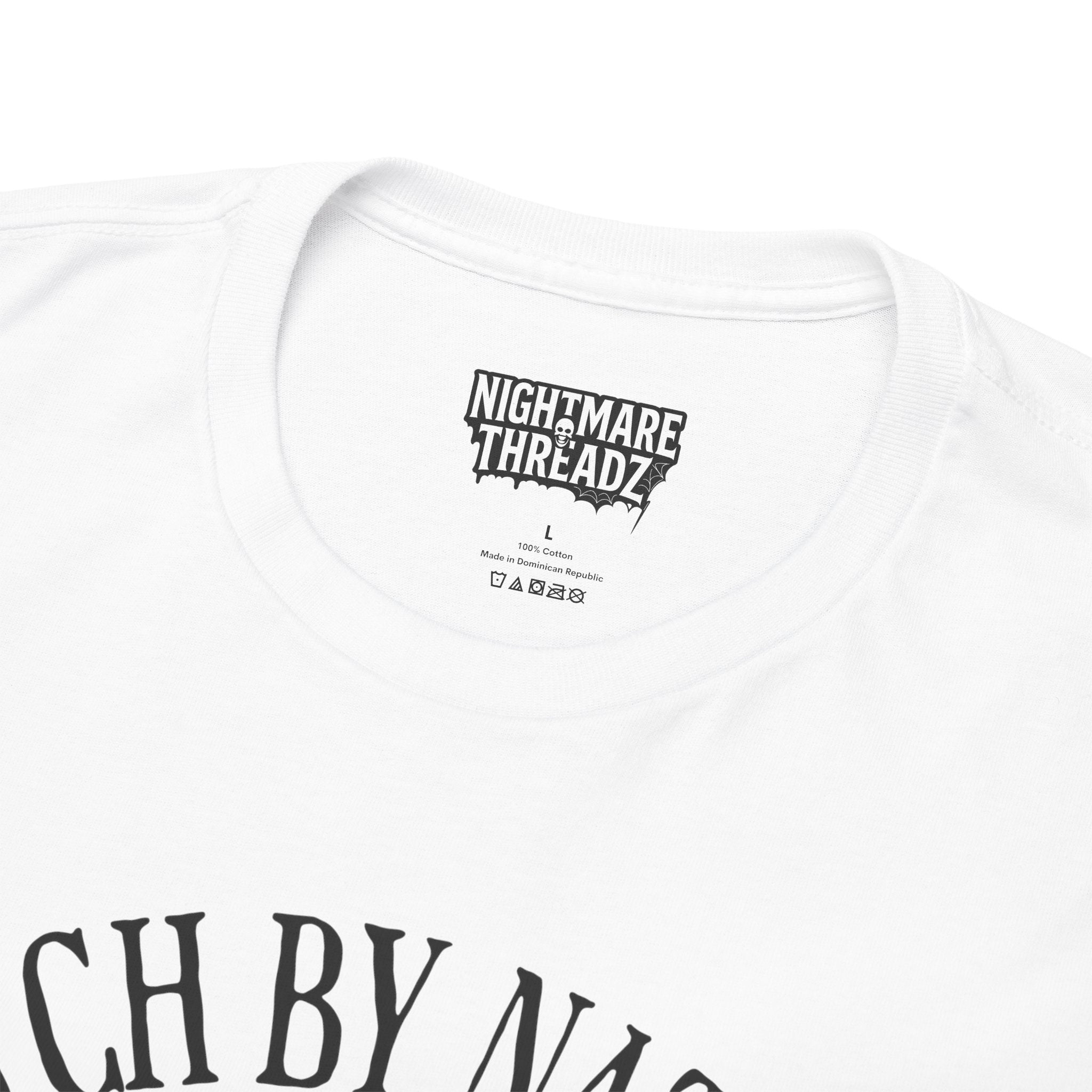 Witchy Cotton Tee - "Witch by Nature, Bitch by Choice" | Unisex Tee for Spooky Season, Boho Fashion, Festival Wear, Gift for Witches