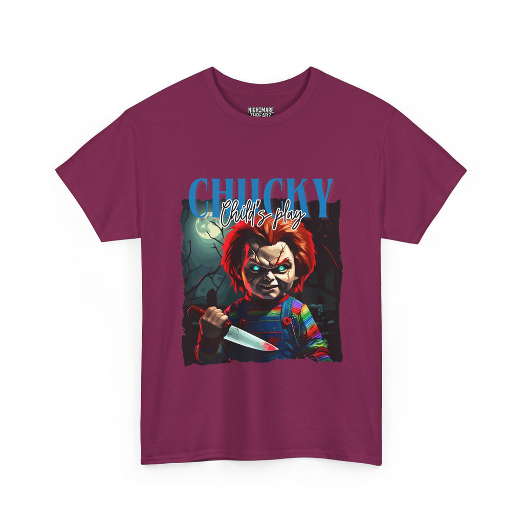 Chucky Horror Graphic Tee, Unisex Cotton Shirt, Halloween Costume, Horror Movie Gift, Spooky T-Shirt, Horror Fan Apparel