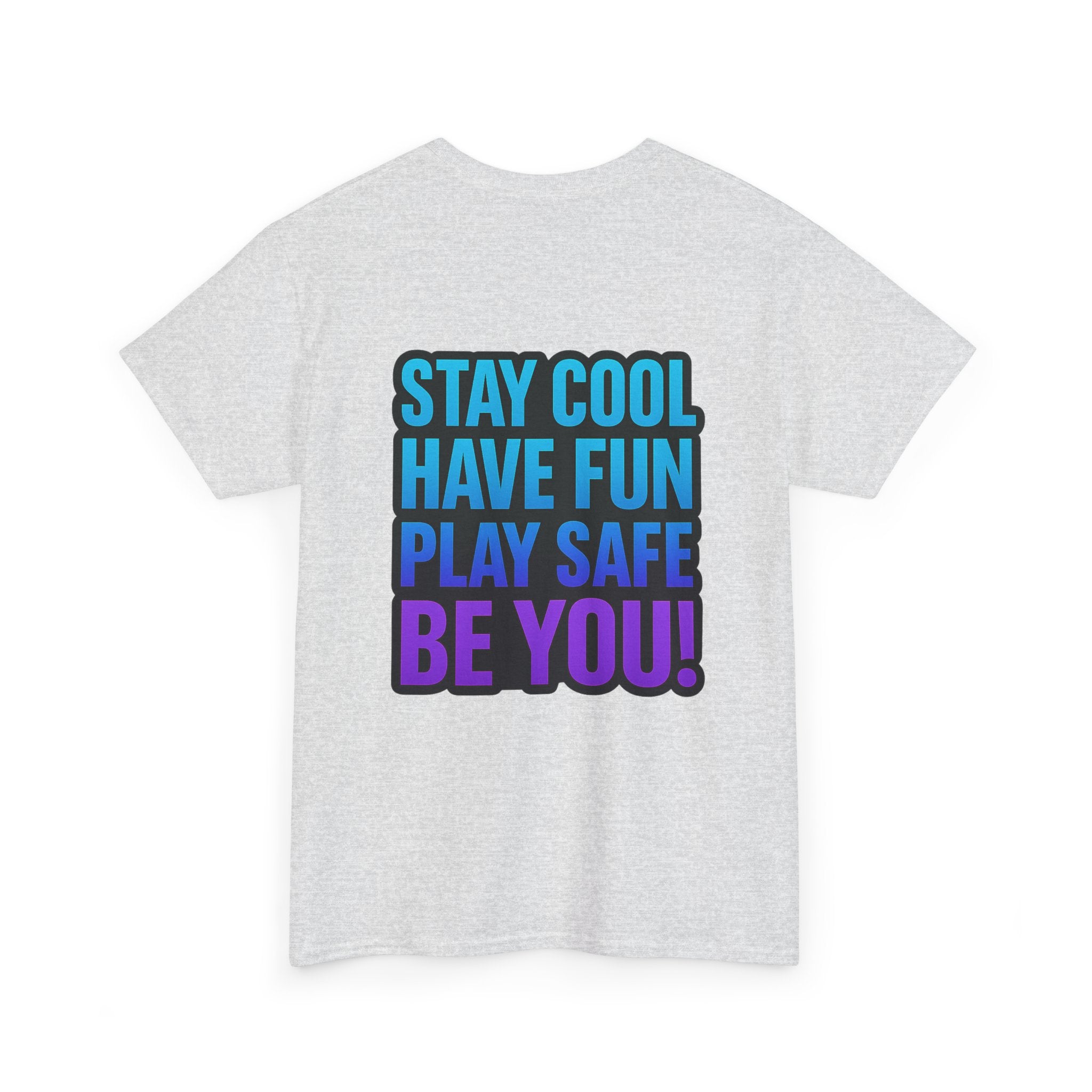 DJ KAT PAWS Surfing Fun T-Shirt | Stay Cool, Have Fun, Play Safe, Be You! | Fun Summer Tee, Gift for Cat Lovers, Beach Vibes