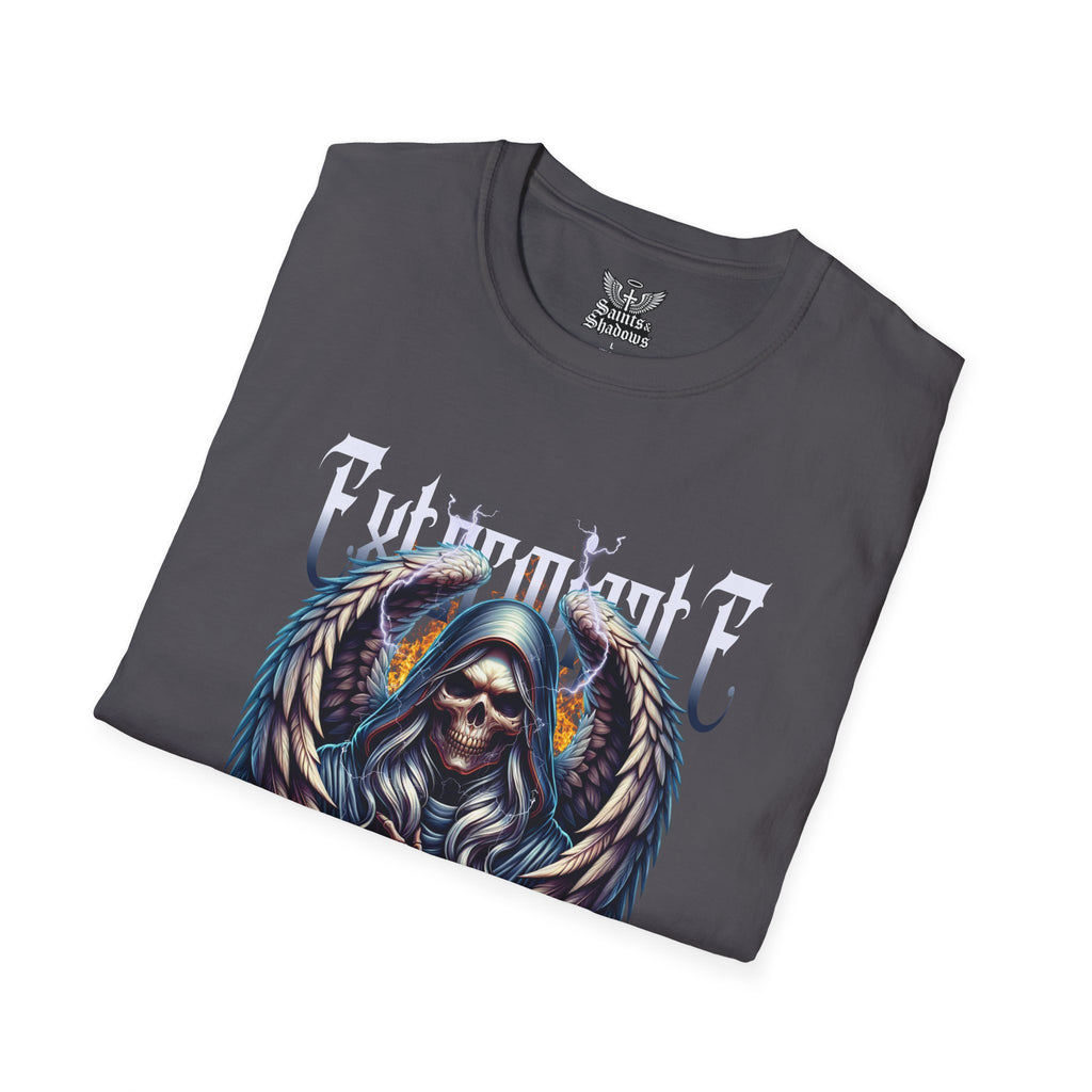 Saints and Shadows - Exterminate, Angelic Artwork Unisex Softstyle T-Shirt, Casual Wear