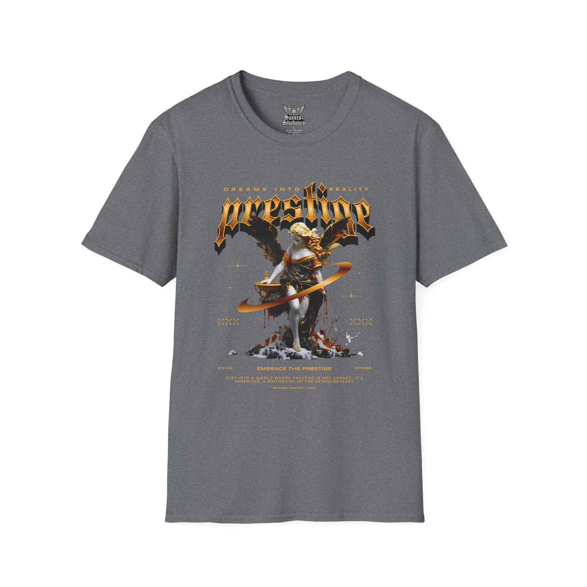 Saints and Shadows - Prestige, Angelic Artwork Unisex Softstyle T-Shirt, Casual Wear