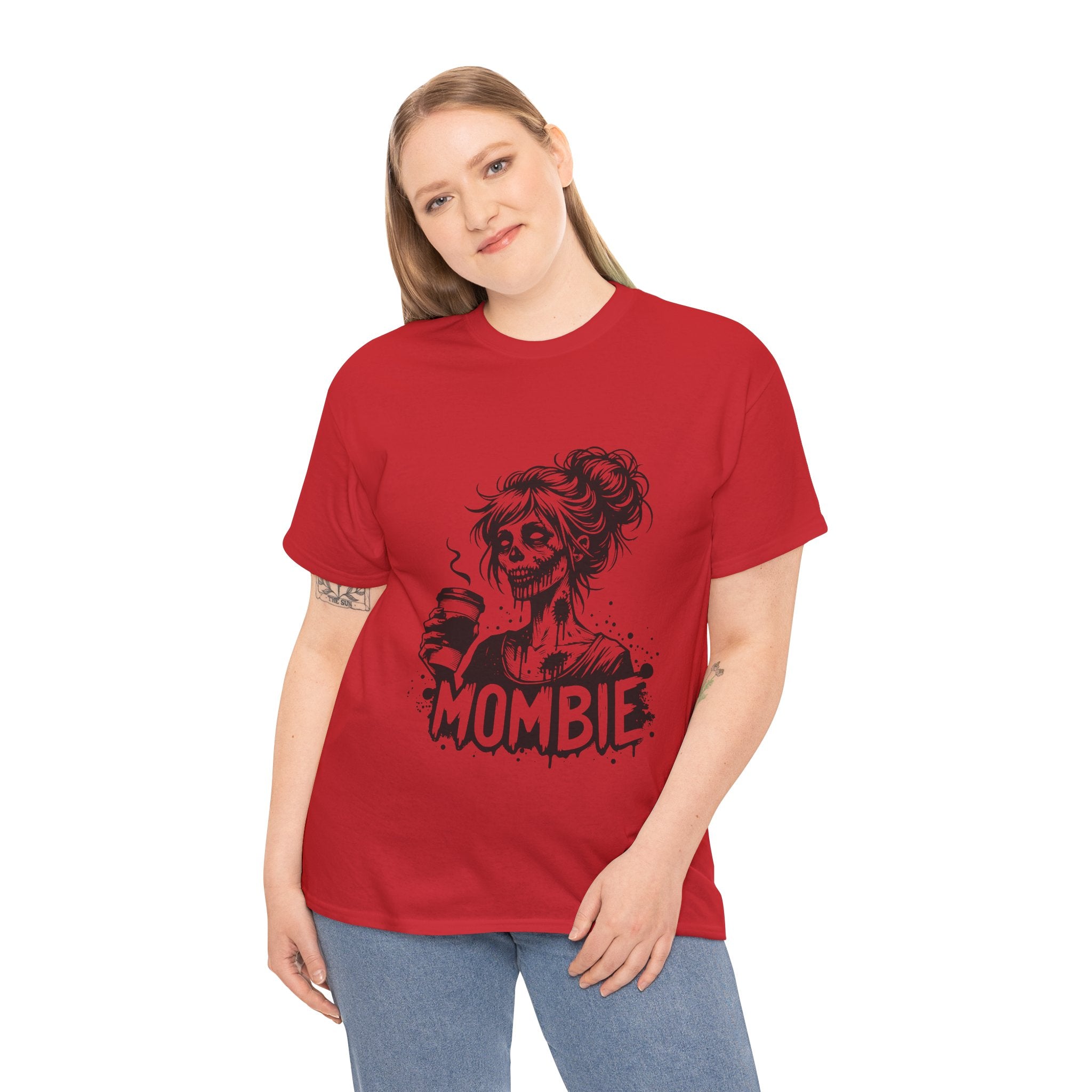 Mombie Unisex Tee, Perfect for Halloween, Gift for Moms, Relaxed Fit, Funny T-Shirt, Unique Graphic Tee, Casual Wear