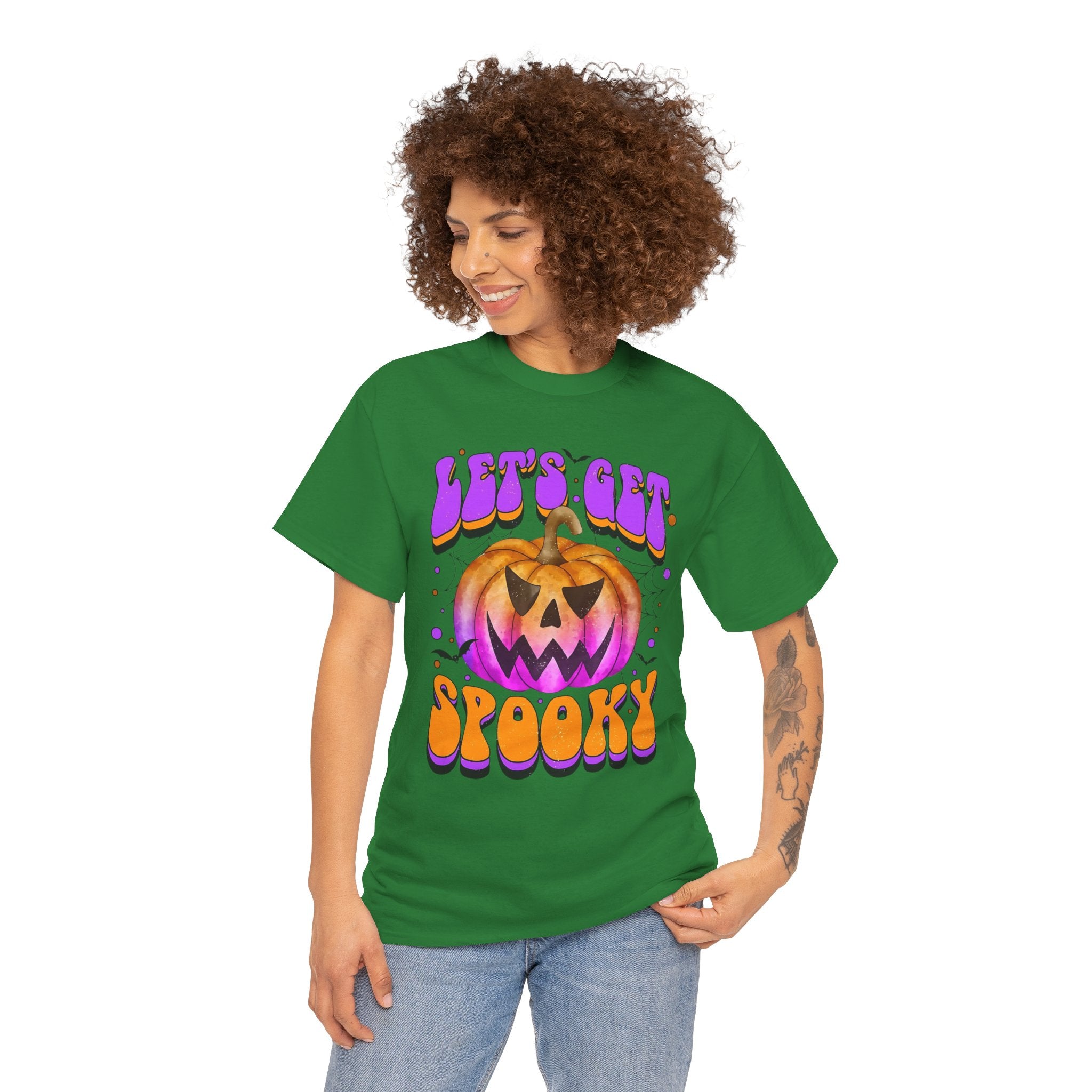 Halloween Spooky Pumpkin Tee, Unisex Cotton Shirt, Halloween Costume, Fall Festivities, Trick or Treat