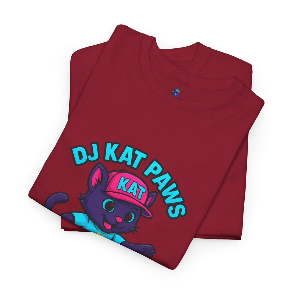 DJ KAT PAWS Surfing Fun T-Shirt | Stay Cool, Have Fun, Play Safe, Be You! | Fun Summer Tee, Gift for Cat Lovers, Beach Vibes