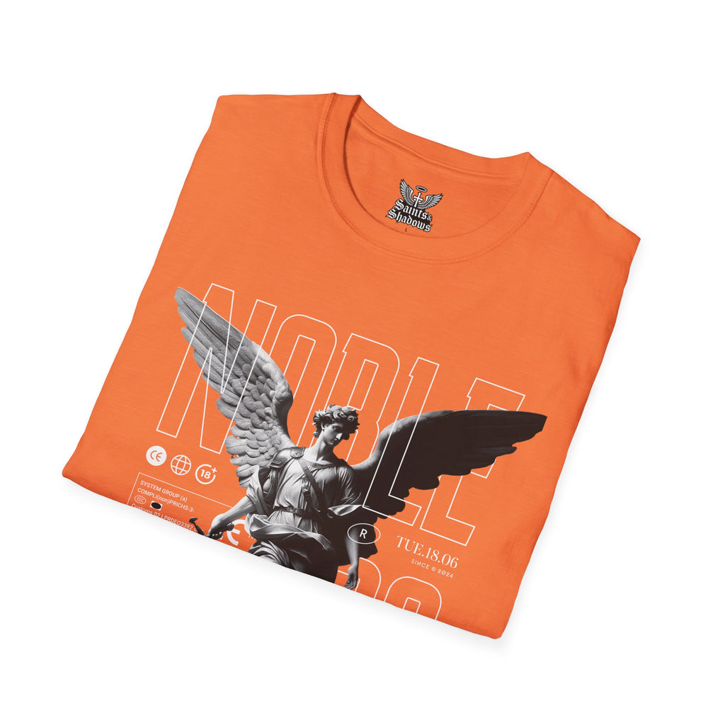 Saints and Shadows - Noble, Angelic Artwork Unisex Softstyle T-Shirt, Casual Wear