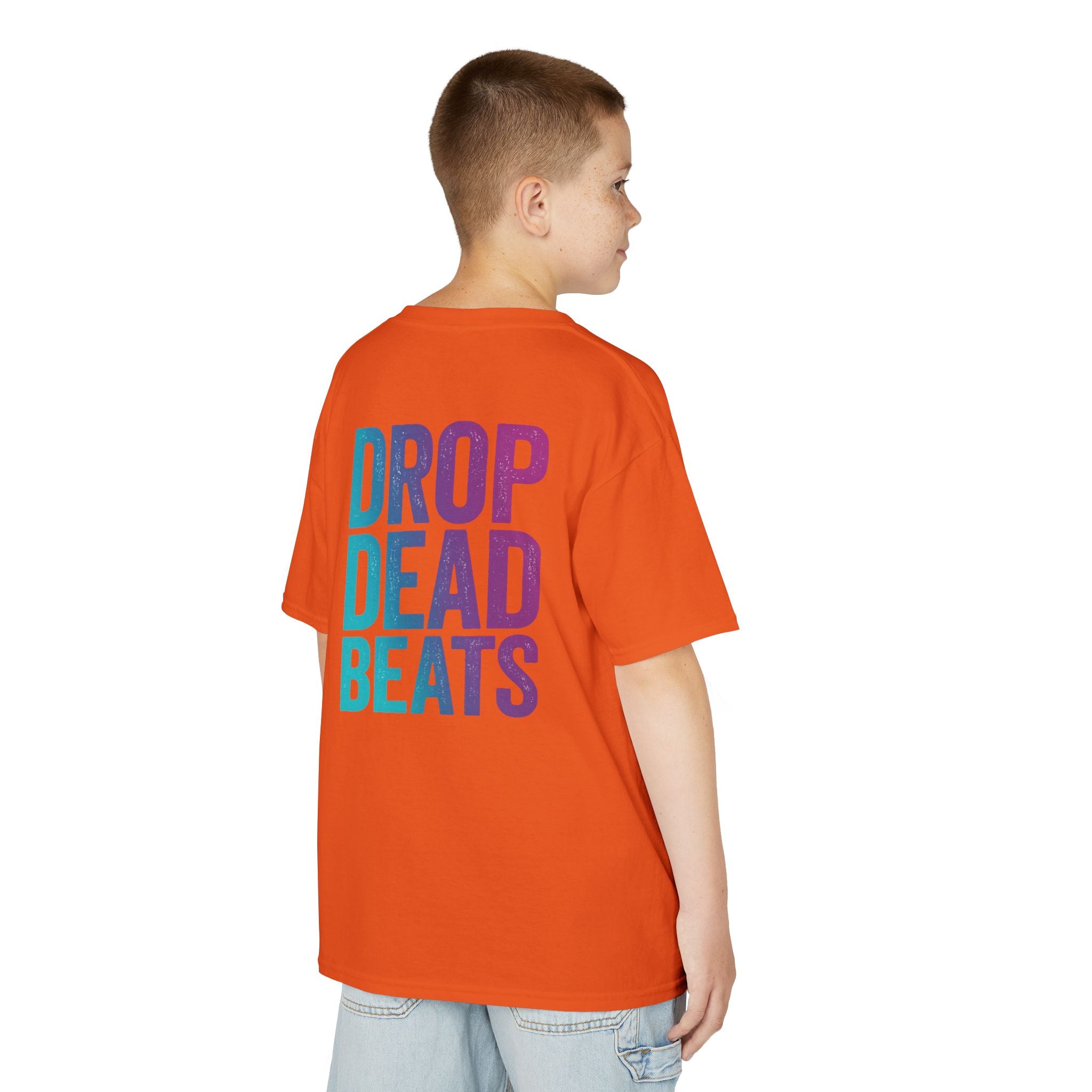 Bone Jams MC Bonez Kids Tee | Drummer Edition | Halloween Costume, Birthday Gift & Drop Dead Beats Apparel