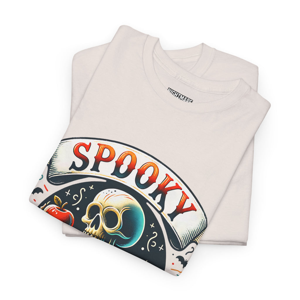 Spooky Teacher Tee, Halloween Shirt, Unisex Cotton T-Shirt, Funny Teacher Gift, Skeleton Design, Fall Apparel