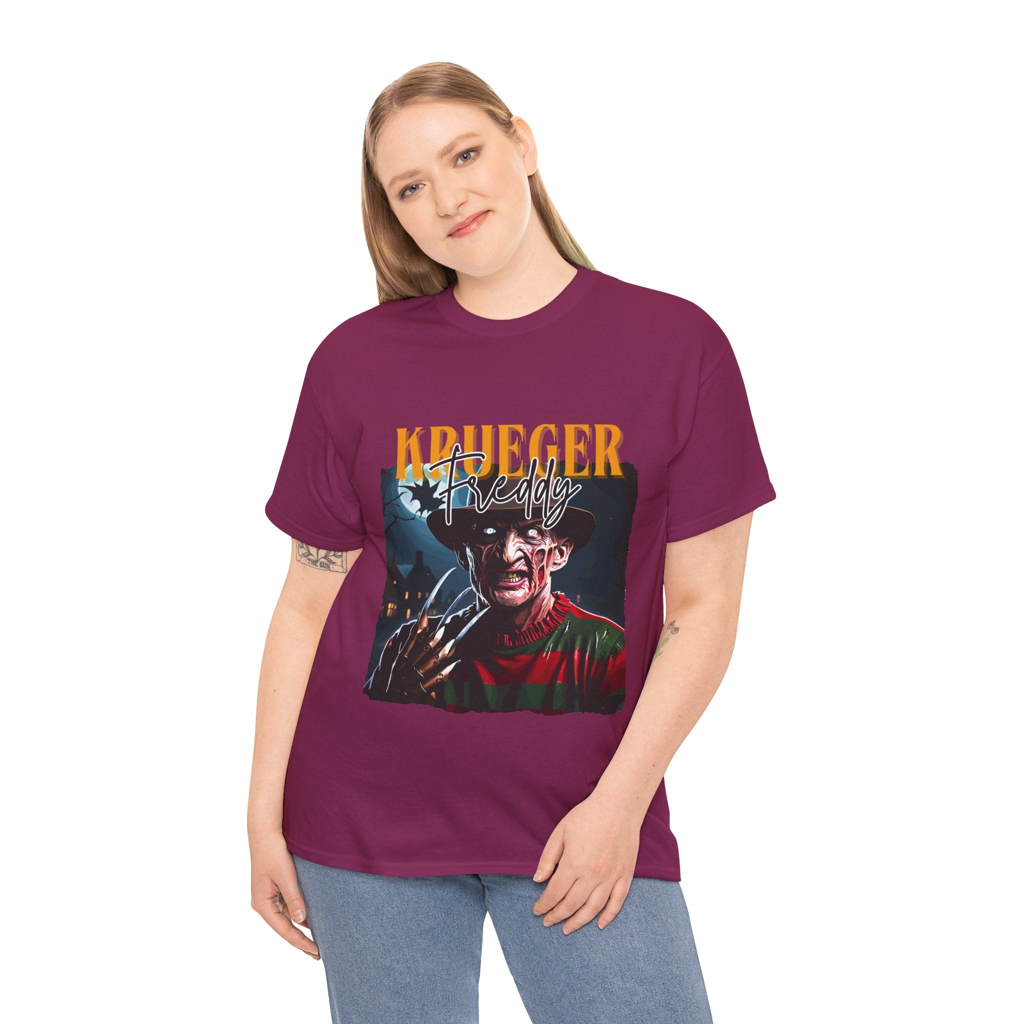 Freddy Krueger, Horror Graphic Tee, Unisex Cotton Shirt, Halloween Costume, Horror Movie Gift, Spooky T-Shirt, Horror Fan Apparel