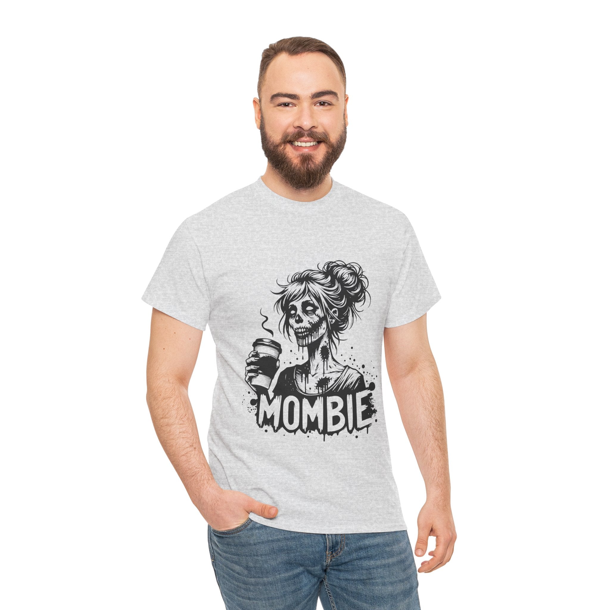 Mombie Unisex Tee, Perfect for Halloween, Gift for Moms, Relaxed Fit, Funny T-Shirt, Unique Graphic Tee, Casual Wear