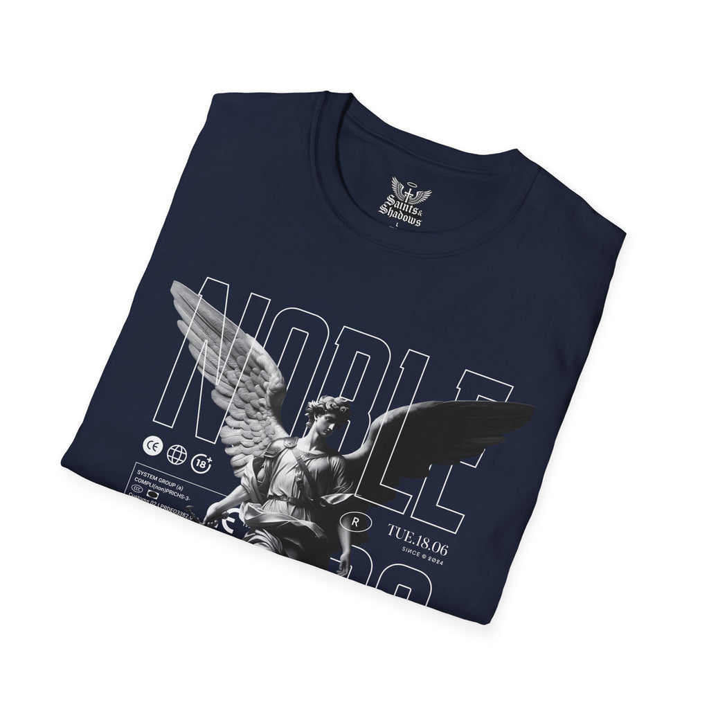 Saints and Shadows - Noble, Angelic Artwork Unisex Softstyle T-Shirt, Casual Wear