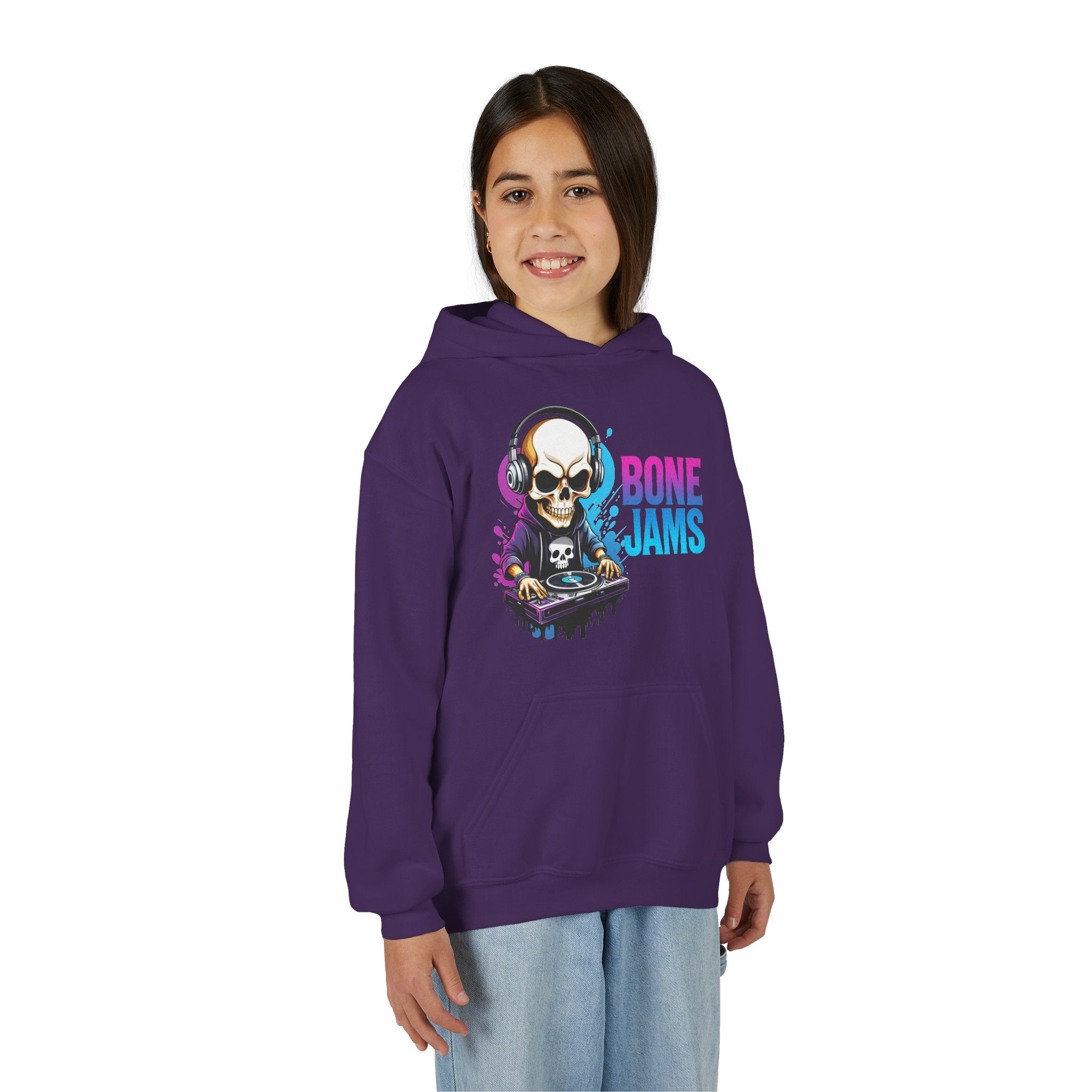 Bone Jams MC Bonez, Kids Hoodie Skull DJ