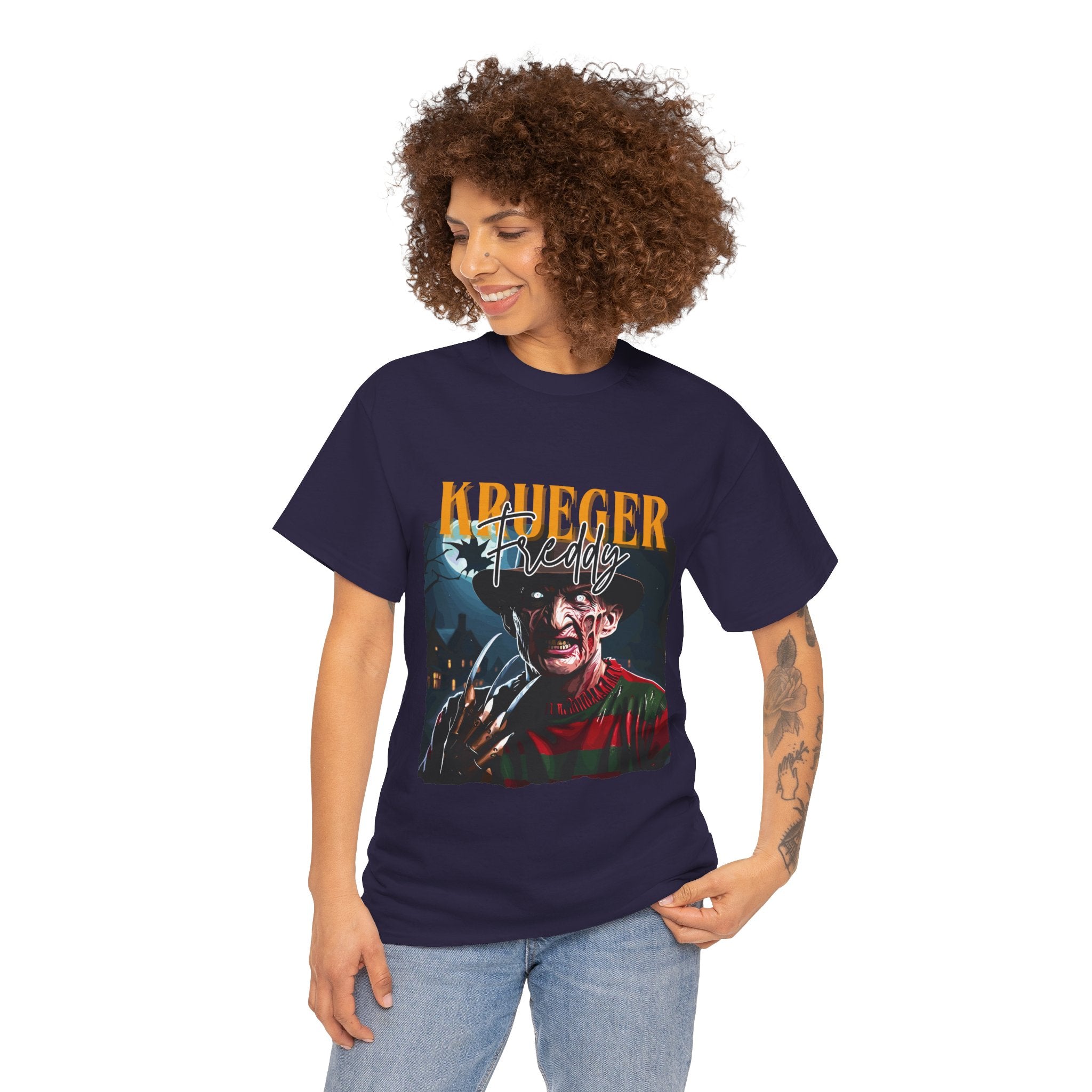 Freddy Krueger, Horror Graphic Tee, Unisex Cotton Shirt, Halloween Costume, Horror Movie Gift, Spooky T-Shirt, Horror Fan Apparel