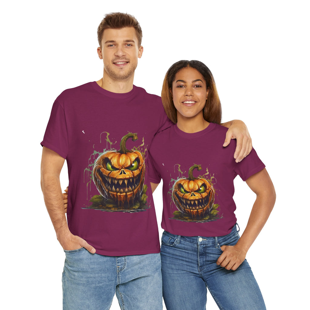 Spooky Pumpkin, Horror Graphic Tee, Unisex Cotton Shirt, Halloween Costume, Horror Movie Gift, Spooky T-Shirt, Horror Fan Apparel