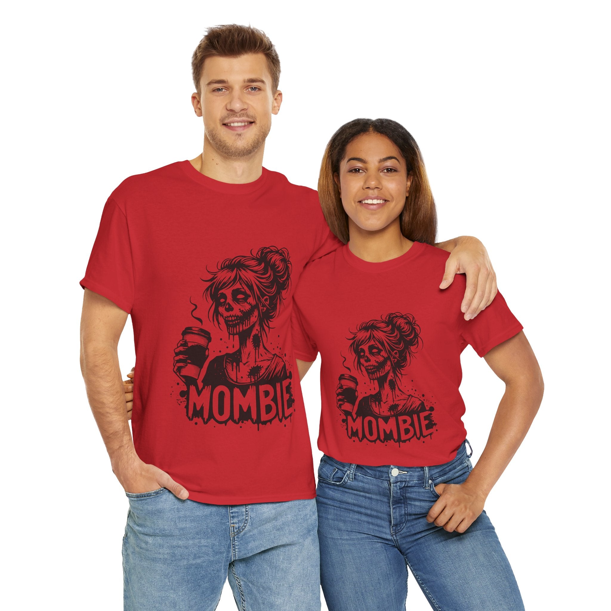 Mombie Unisex Tee, Perfect for Halloween, Gift for Moms, Relaxed Fit, Funny T-Shirt, Unique Graphic Tee, Casual Wear