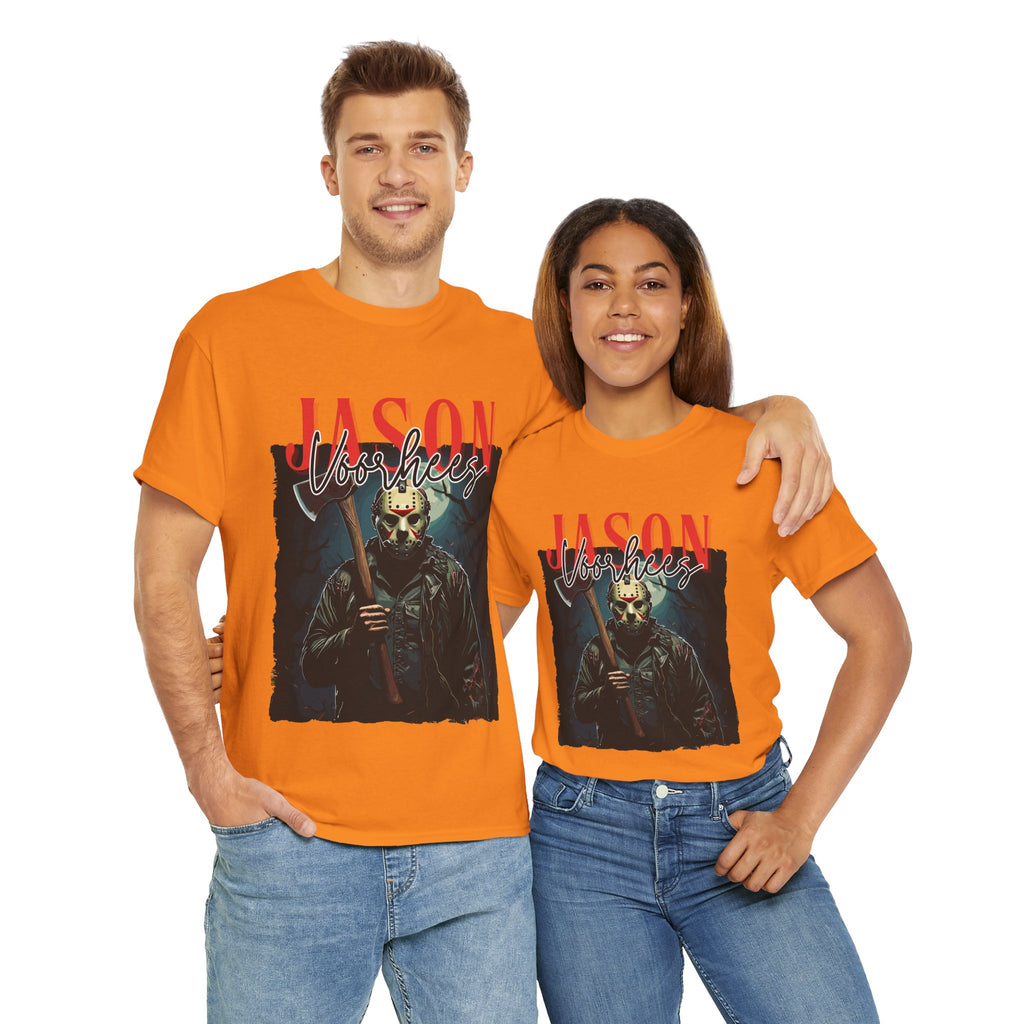 Jason Vorhees Horror Graphic Tee, Unisex Cotton Shirt, Halloween Costume, Horror Movie Gift, Spooky T-Shirt, Horror Fan Apparel