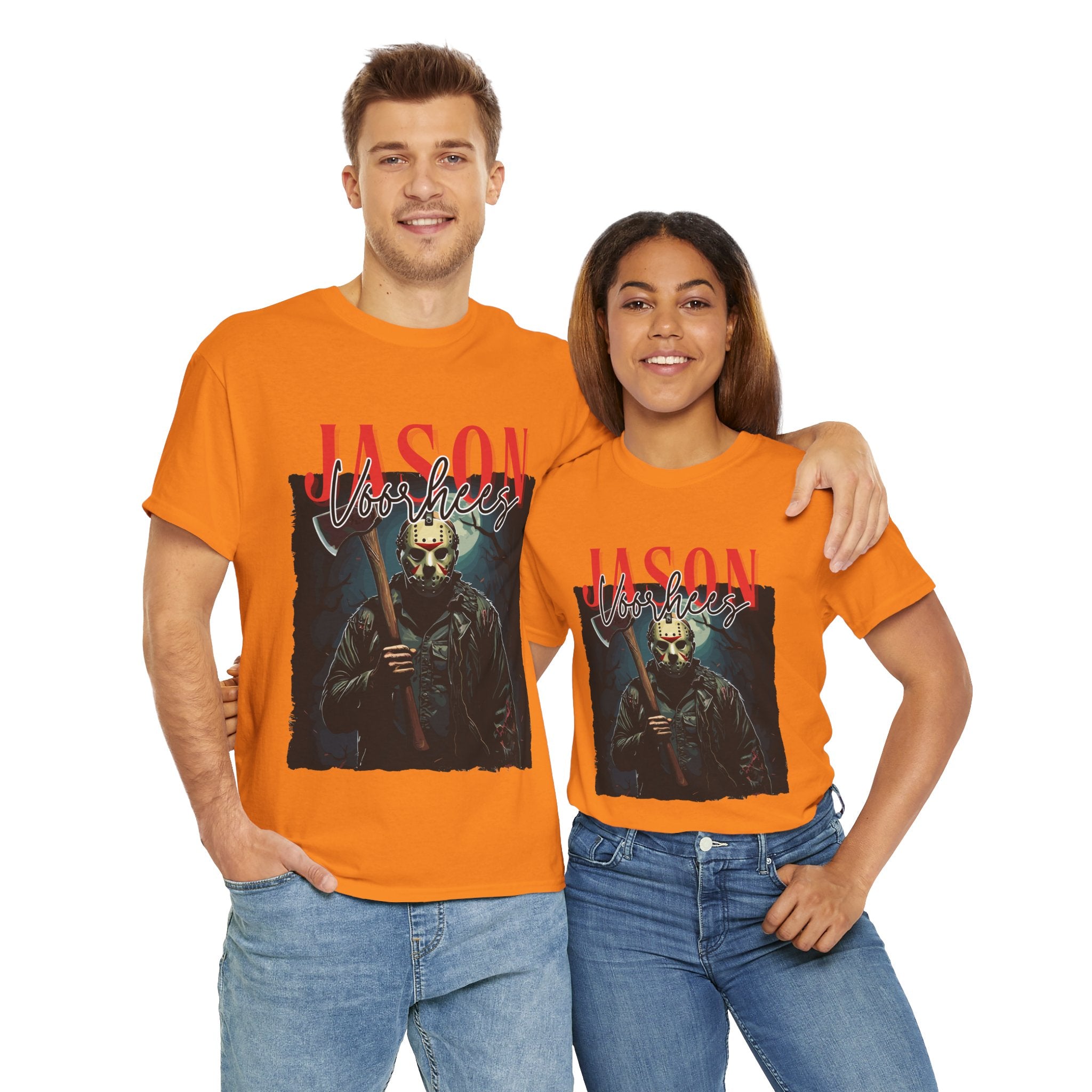 Jason Vorhees Horror Graphic Tee, Unisex Cotton Shirt, Halloween Costume, Horror Movie Gift, Spooky T-Shirt, Horror Fan Apparel