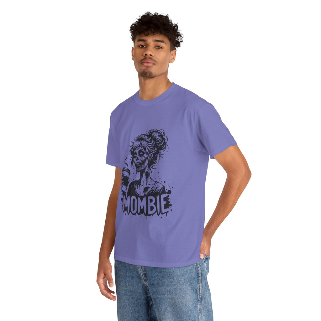 Mombie Unisex Tee, Perfect for Halloween, Gift for Moms, Relaxed Fit, Funny T-Shirt, Unique Graphic Tee, Casual Wear