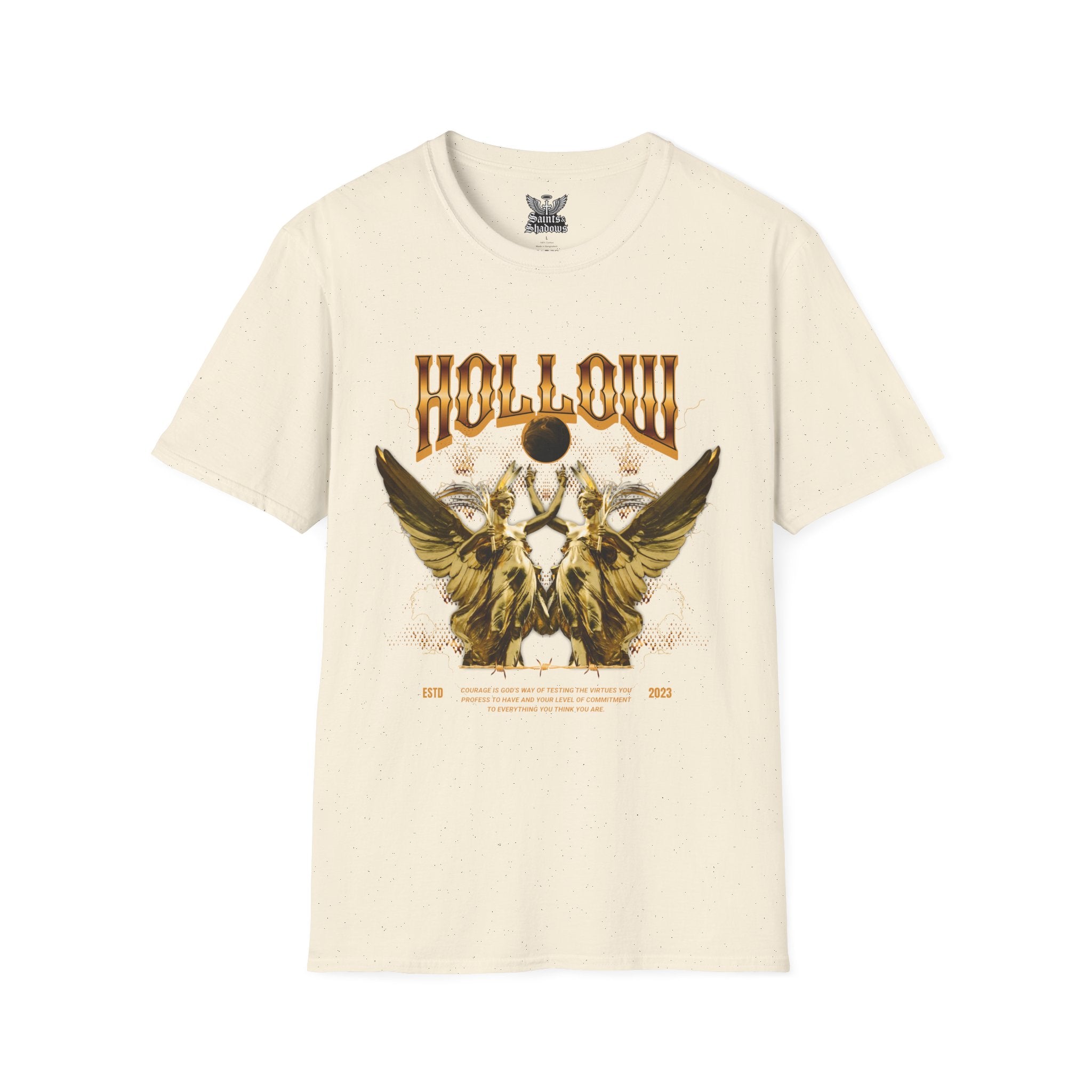 Saints and Shadows - Hollow, Angelic Artwork Unisex Softstyle T-Shirt, Casual Wear