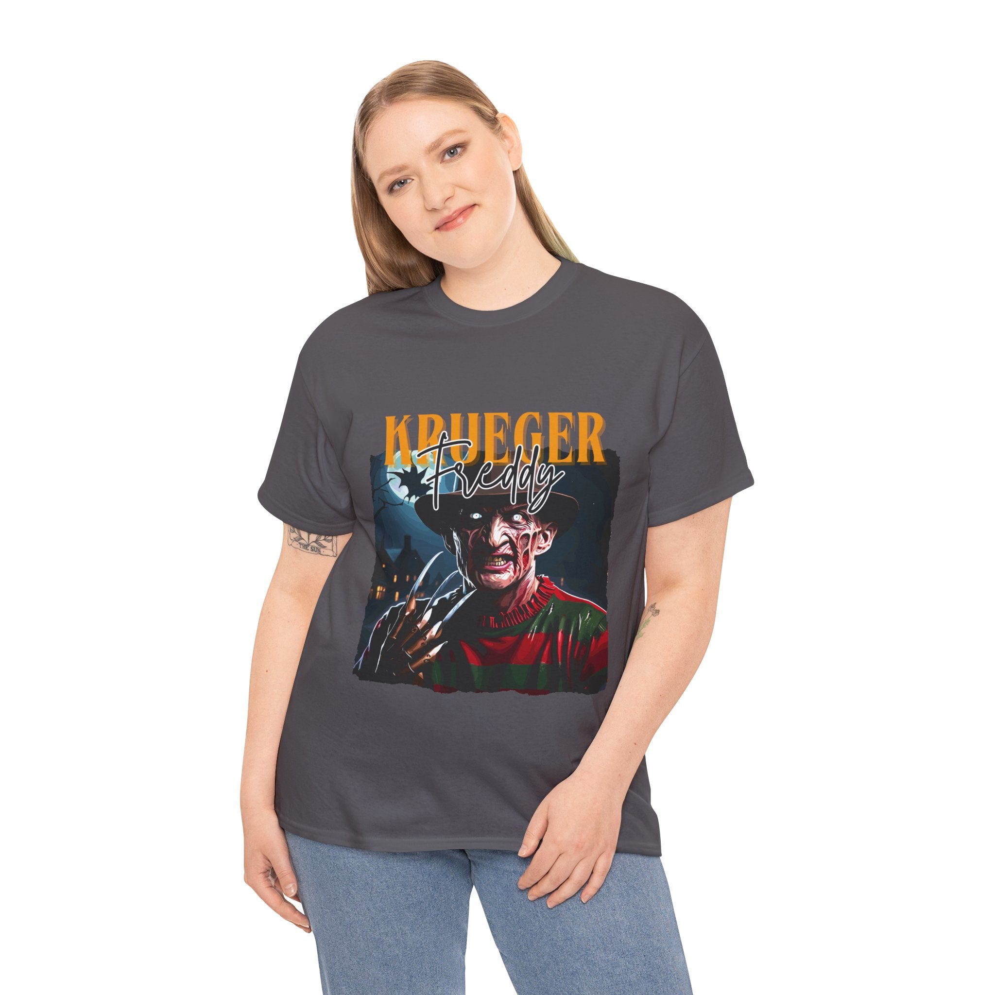 Freddy Krueger, Horror Graphic Tee, Unisex Cotton Shirt, Halloween Costume, Horror Movie Gift, Spooky T-Shirt, Horror Fan Apparel