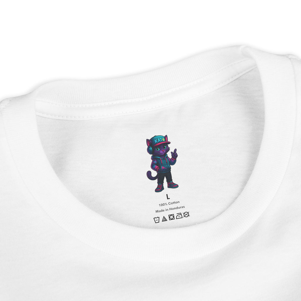 DJ KAT PAWS Paw-sitively Shredding, Skateboarding Youth Tee | Fun Summer Shirt, Motivational Kids T-Shirt, Birthday Gift for Boys & Girls