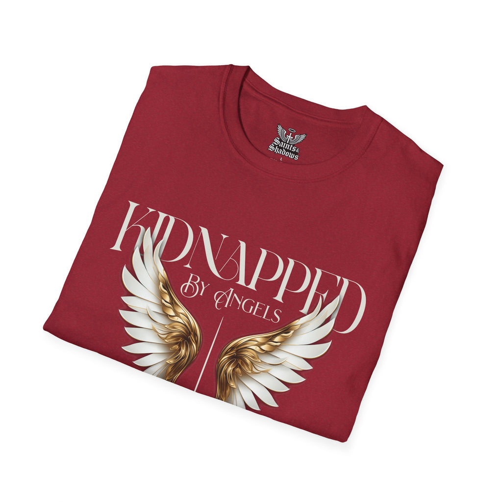 Saints and Shadows - Kidnapped, Angelic Artwork Unisex Softstyle T-Shirt, Casual Wear