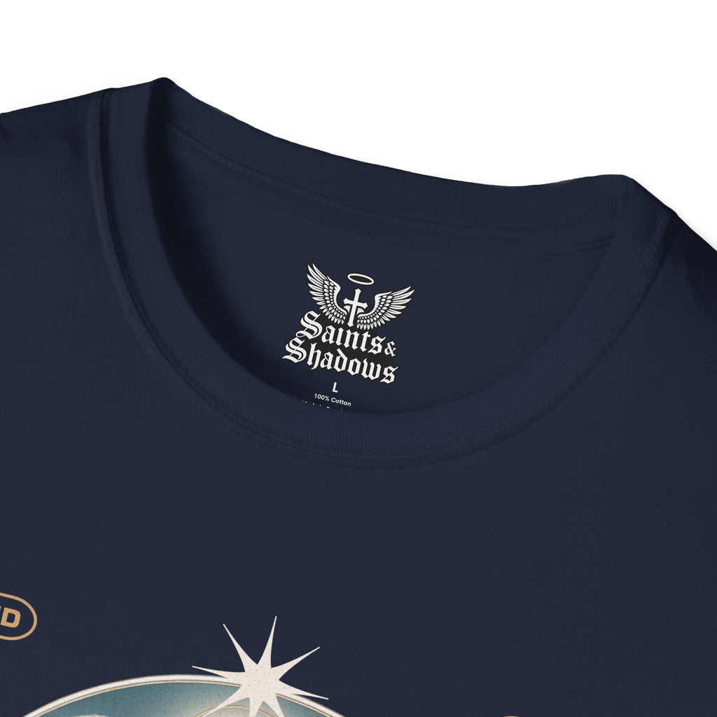 Saints and Shadows - Reflection, Angelic Artwork Unisex Softstyle T-Shirt, Casual Wear