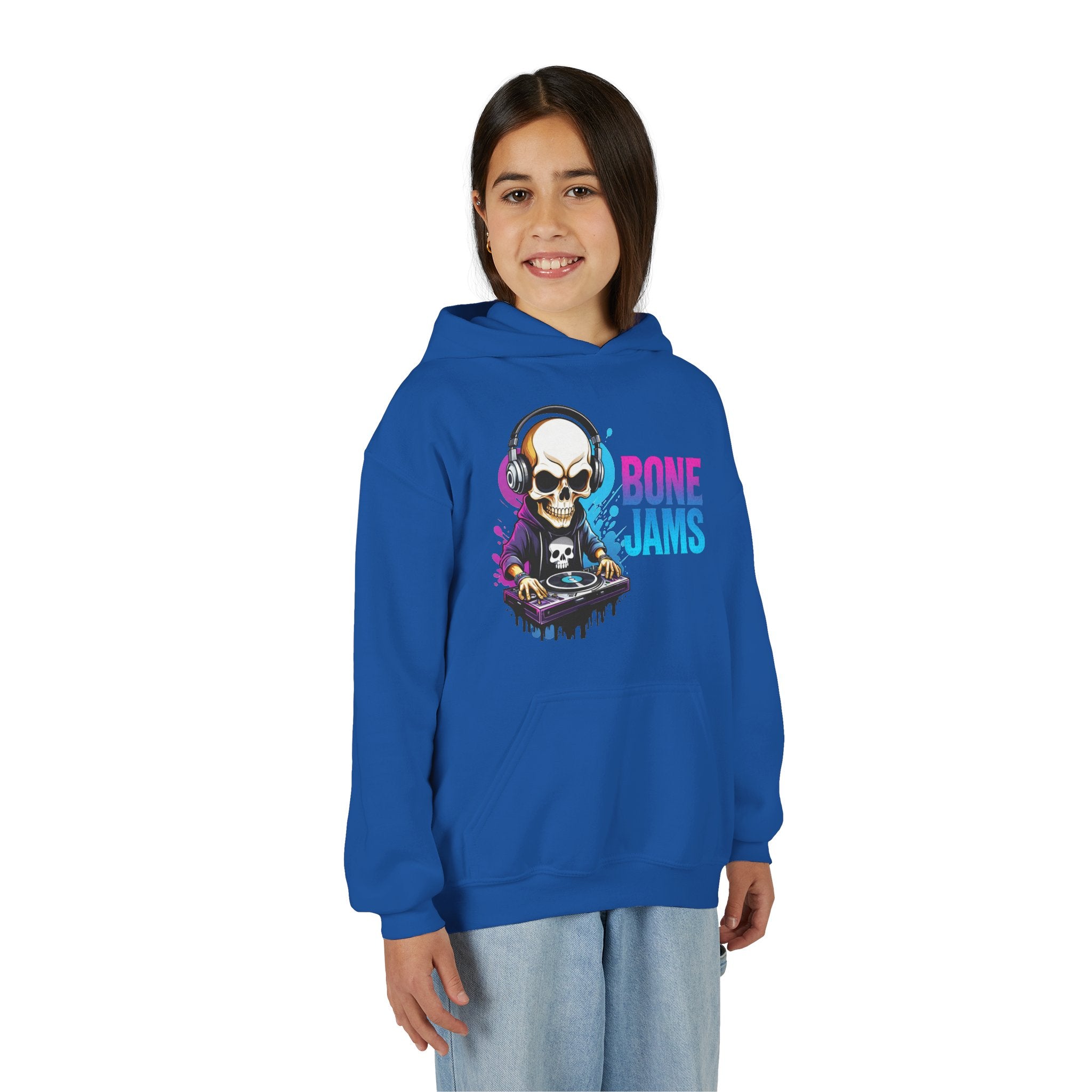 Bone Jams MC Bonez, Kids Hoodie Skull DJ