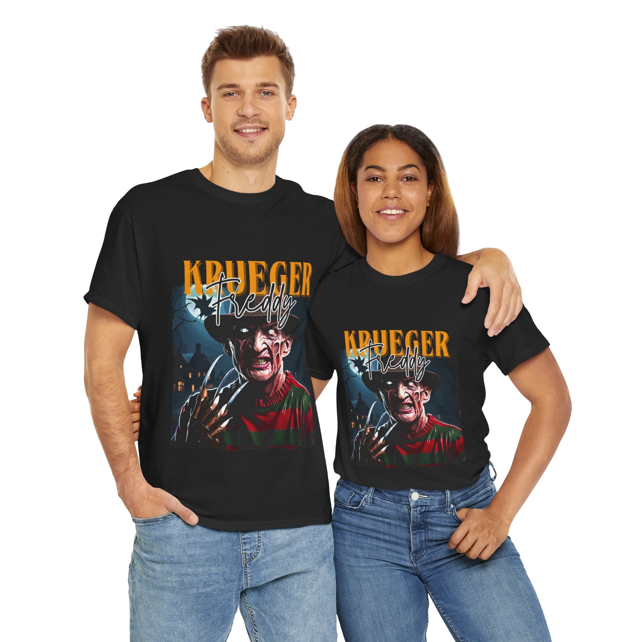 Freddy Krueger, Horror Graphic Tee, Unisex Cotton Shirt, Halloween Costume, Horror Movie Gift, Spooky T-Shirt, Horror Fan Apparel