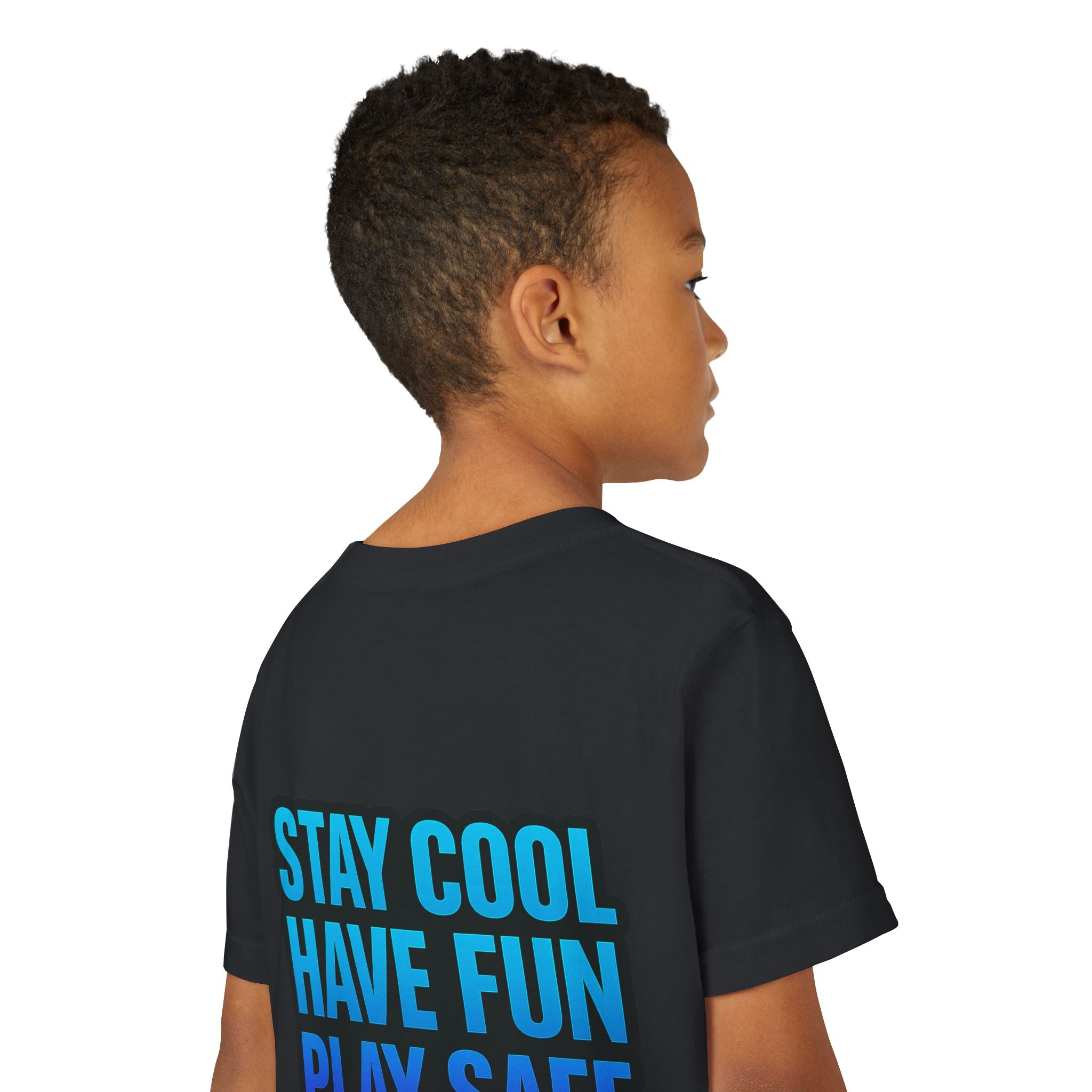 DJ KAT PAWS Paw-sitively Shredding, Skateboarding Youth Tee | Fun Summer Shirt, Motivational Kids T-Shirt, Birthday Gift for Boys & Girls