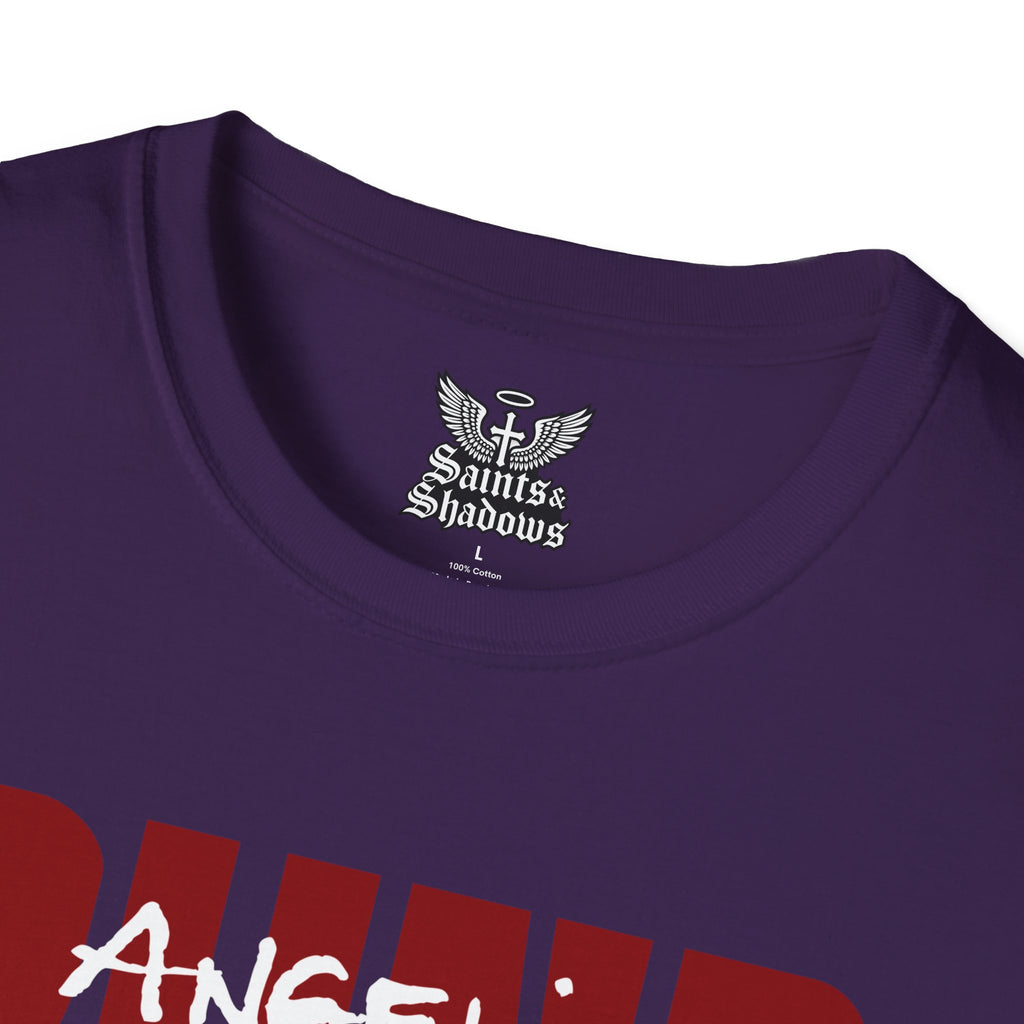 Saints and Shadows - Blind, Angelic Artwork Unisex Softstyle T-Shirt, Casual Wear
