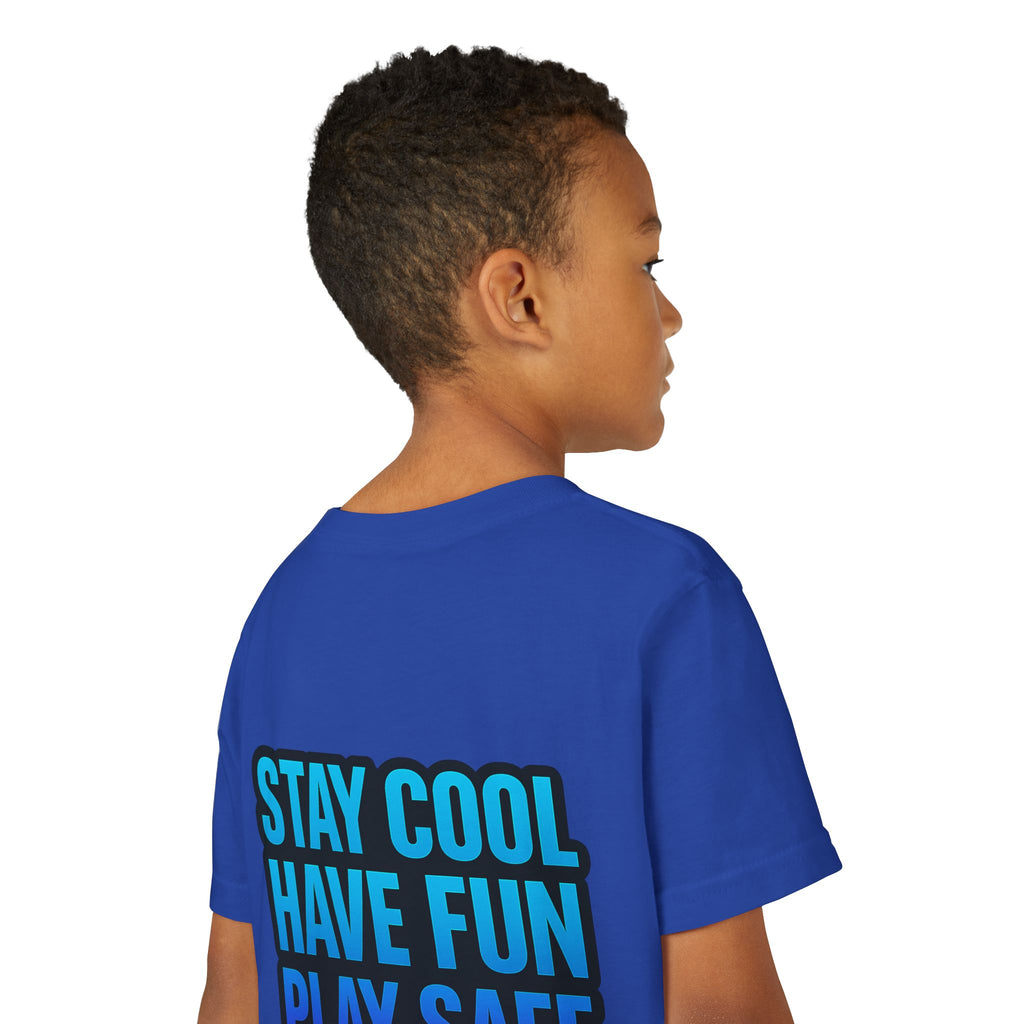 DJ KAT PAWS Paw-sitively Shredding, Skateboarding Youth Tee | Fun Summer Shirt, Motivational Kids T-Shirt, Birthday Gift for Boys & Girls