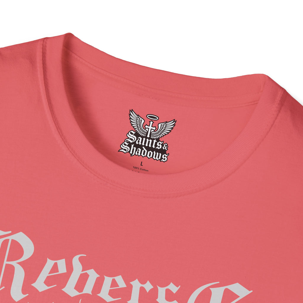 Saints and Shadows - Reverse Centuria, Angelic Artwork Unisex Softstyle T-Shirt, Casual Wear