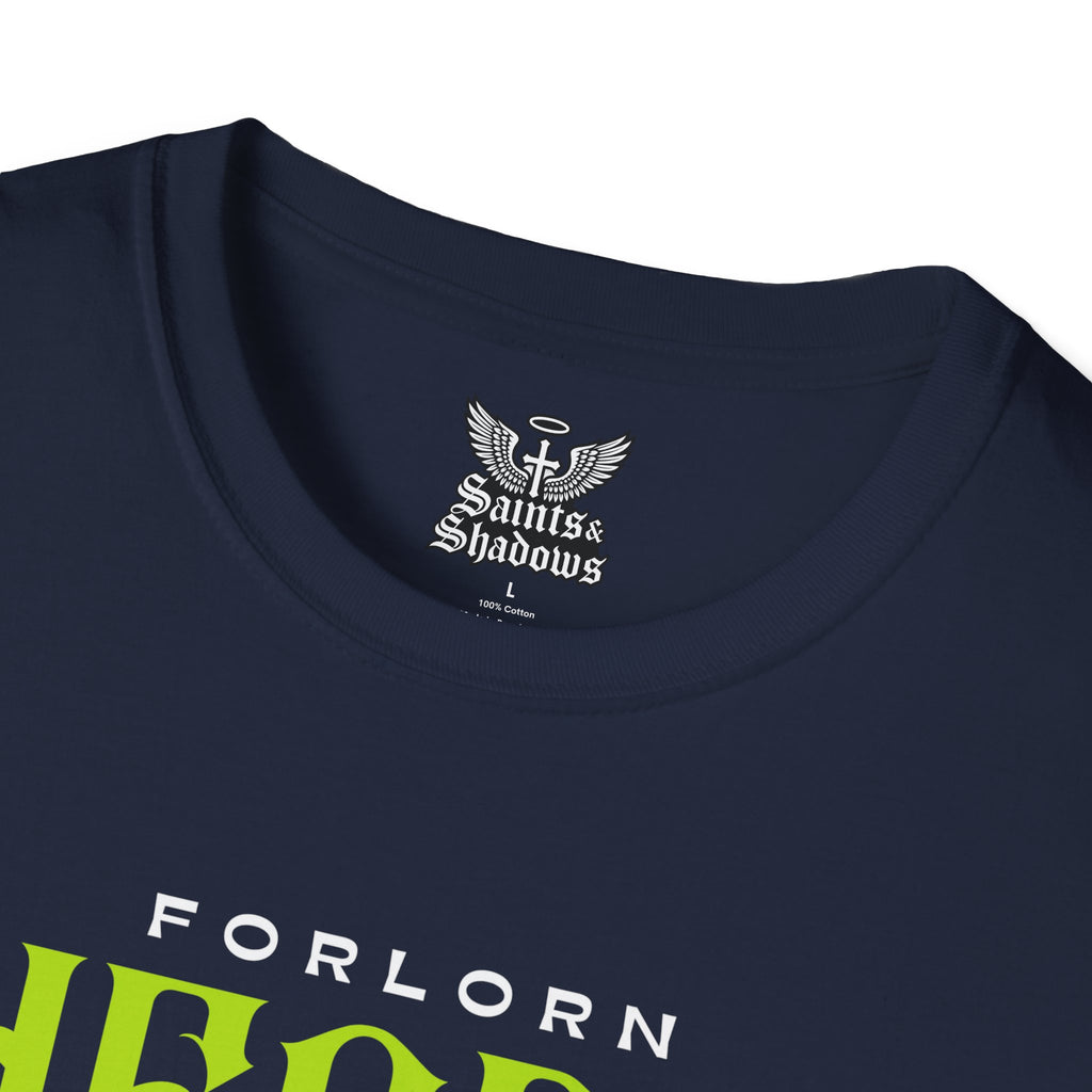 Saints and Shadows - Forlorn Heart, Angelic Artwork Unisex Softstyle T-Shirt, Casual Wear
