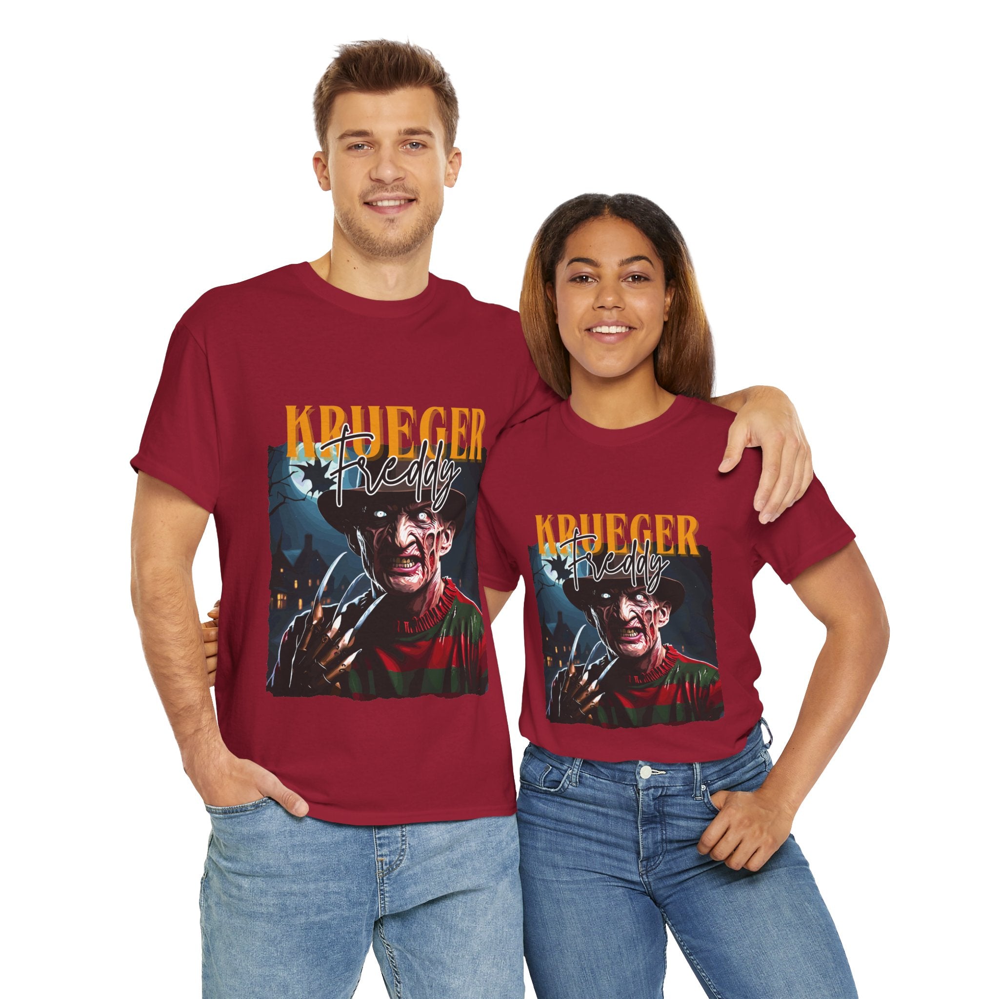Freddy Krueger, Horror Graphic Tee, Unisex Cotton Shirt, Halloween Costume, Horror Movie Gift, Spooky T-Shirt, Horror Fan Apparel