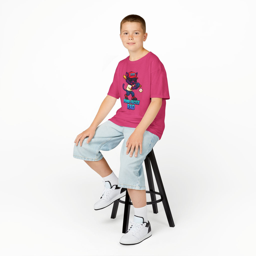 DJ KAT PAWS Purr-fectly Rad Kids Tee | Cool Apparel for Boys & Girls, Motivational Summer Wear & Playful Gift
