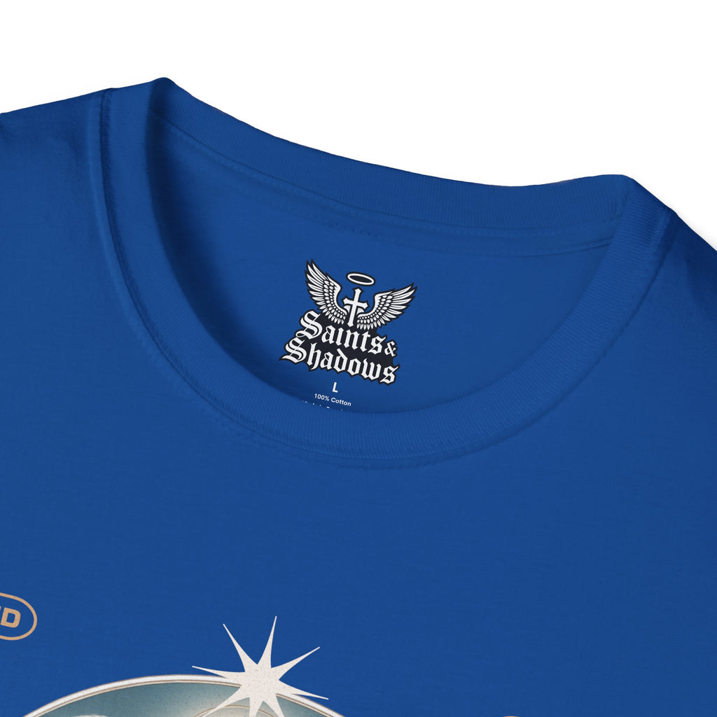 Saints and Shadows - Reflection, Angelic Artwork Unisex Softstyle T-Shirt, Casual Wear