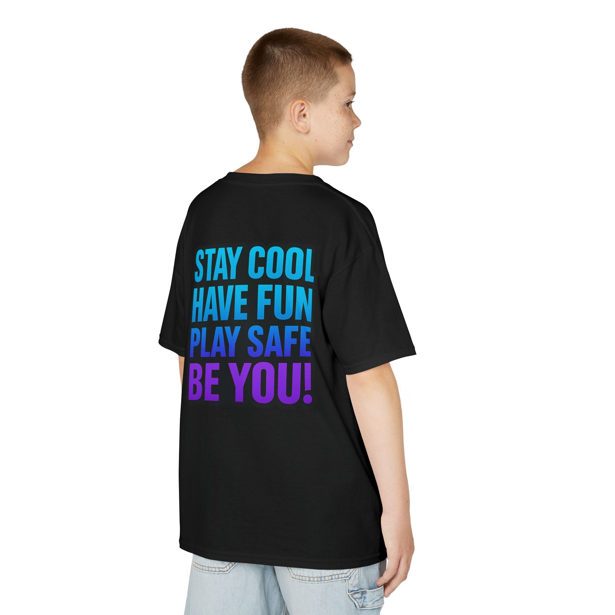 DJ KAT PAWS - Fun Skater Cat Design, Youth Summer T-Shirt, Cool Kids Apparel, Birthday Gift, Trendy Casual Wear