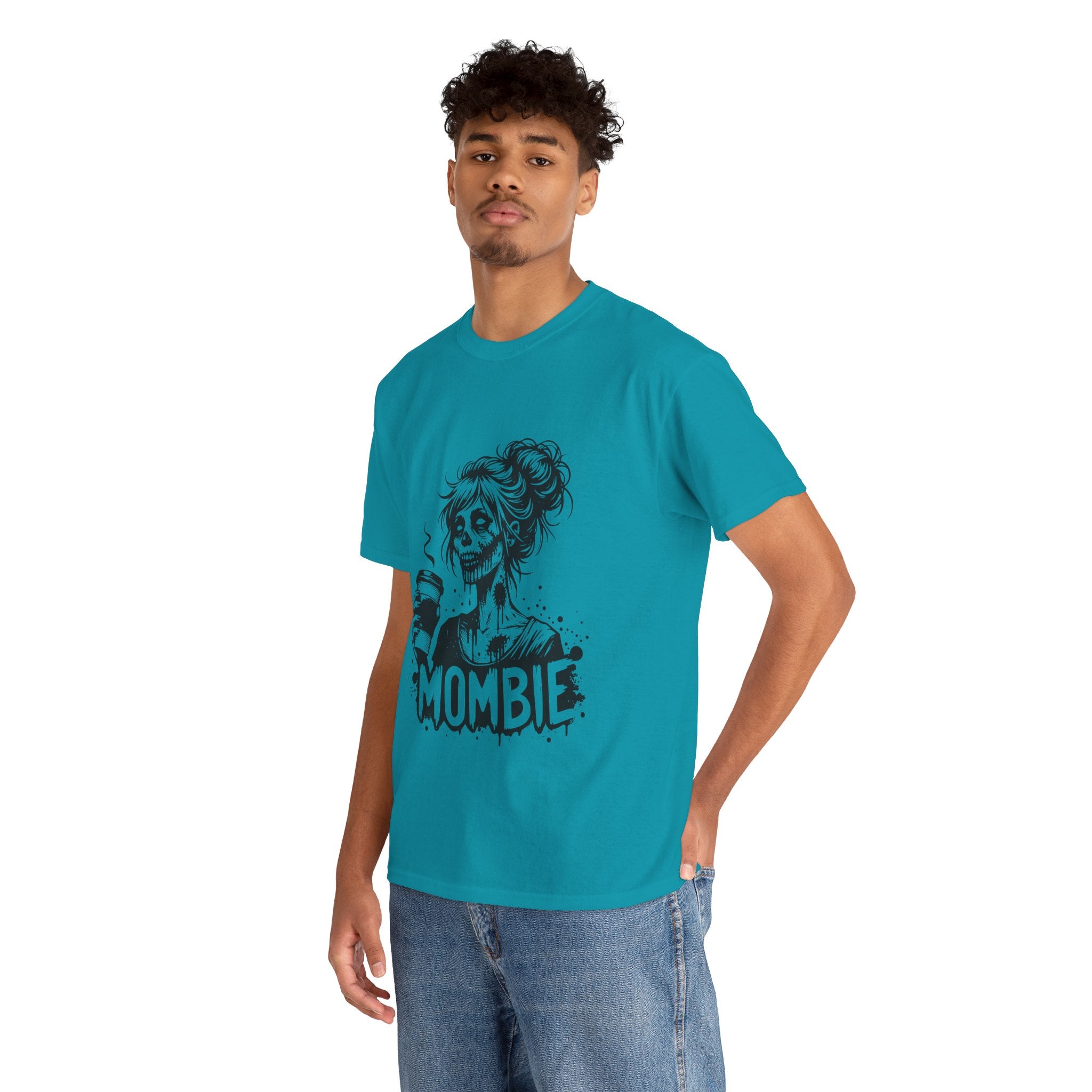 Mombie Unisex Tee, Perfect for Halloween, Gift for Moms, Relaxed Fit, Funny T-Shirt, Unique Graphic Tee, Casual Wear
