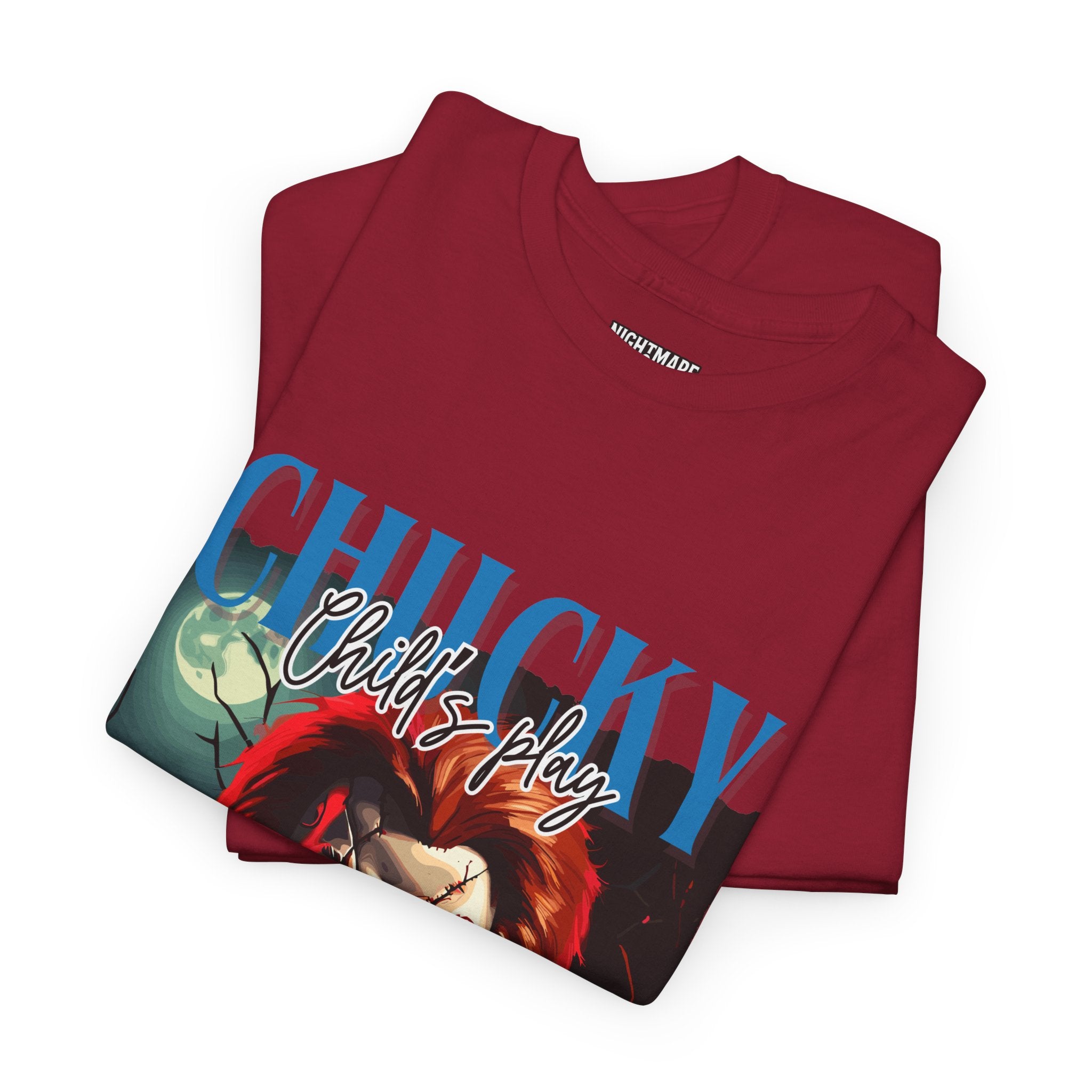 Chucky Horror Graphic Tee, Unisex Cotton Shirt, Halloween Costume, Horror Movie Gift, Spooky T-Shirt, Horror Fan Apparel