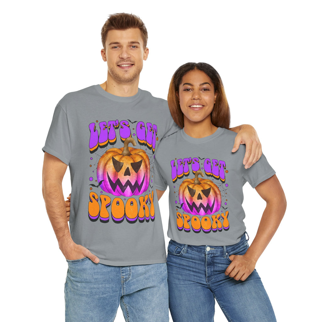 Halloween Spooky Pumpkin Tee, Unisex Cotton Shirt, Halloween Costume, Fall Festivities, Trick or Treat