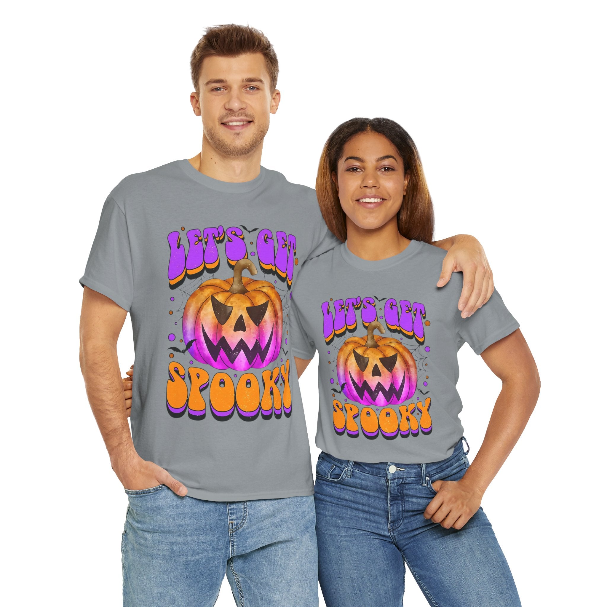 Halloween Spooky Pumpkin Tee, Unisex Cotton Shirt, Halloween Costume, Fall Festivities, Trick or Treat